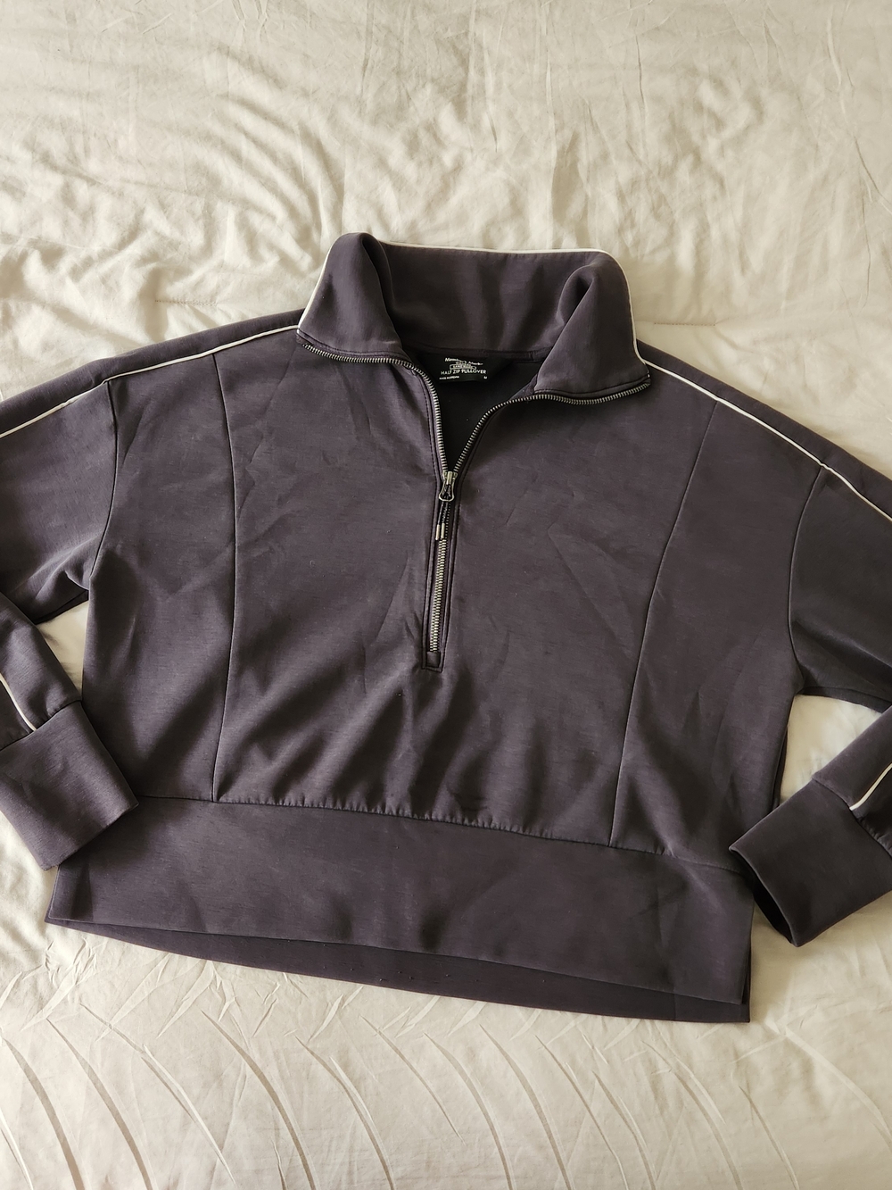 Quarter-Zip Pullover Sweatshirt - Charcoal